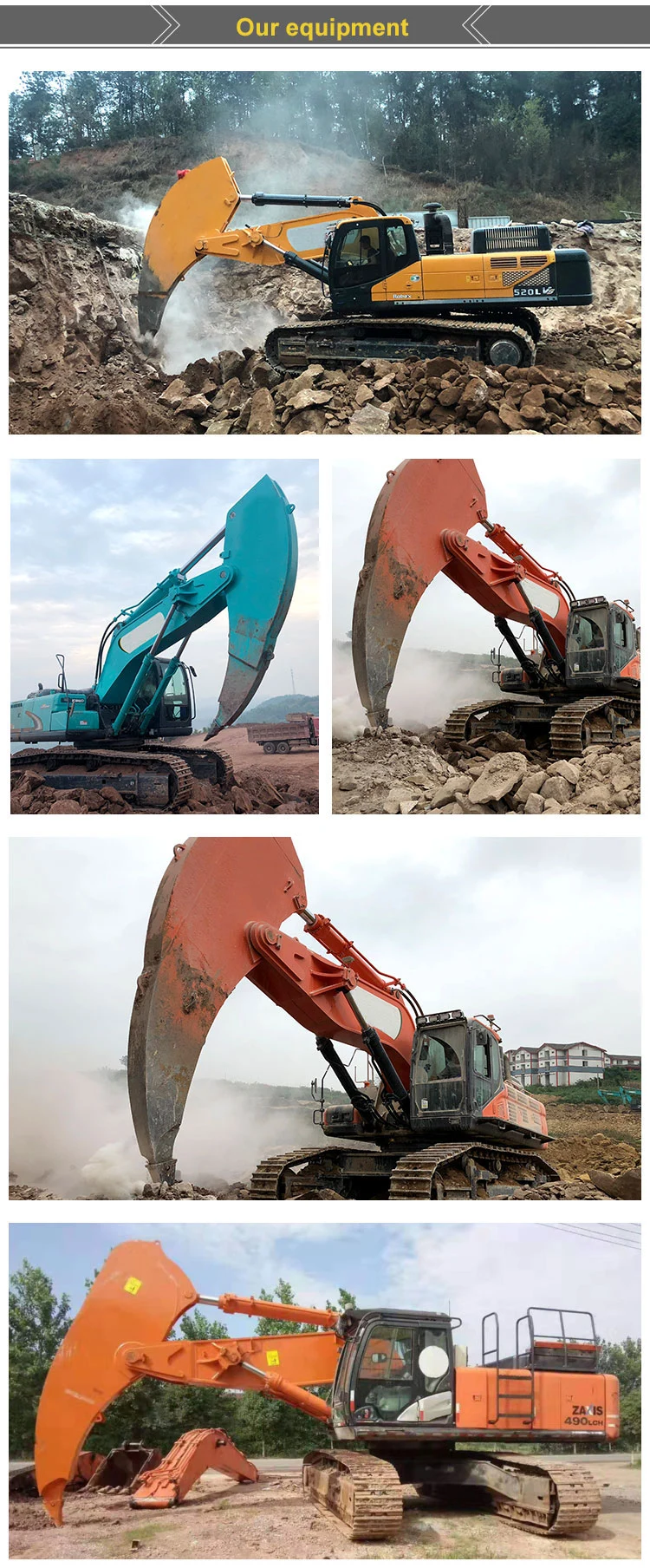 Excavator Heavy Duty Rock Boom/ OEM OEM Customized Excavator Rock Boom for Sale
