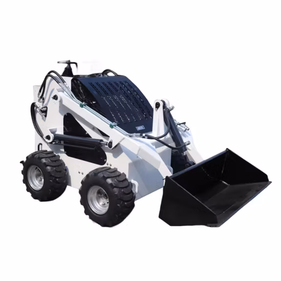 Skid Loader Hy380 Optional Attachment Skid Steer Wheel Loader with Sweeper Attachment Mini Skid Steer Loader for Sale CE EPA