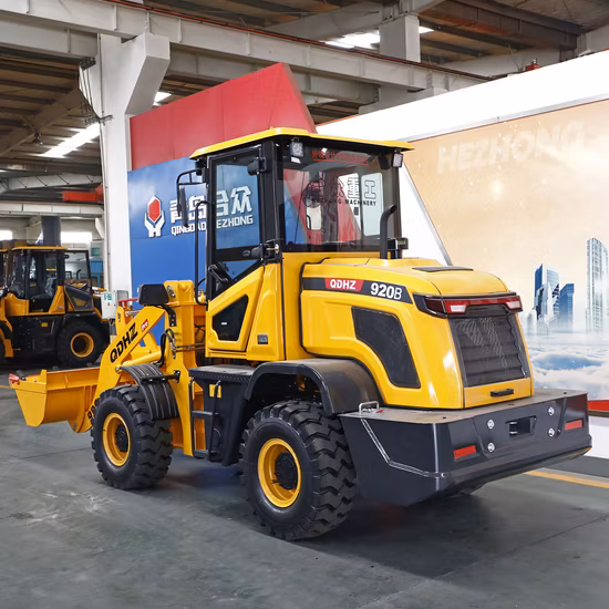 1.3ton Articulated Mini Wheel Loader with Snow Sweeper