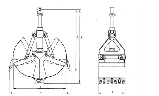 Clamshell Telescopic Arm Tysim Telescopic Boom Excavator Km100 Excavator Long Boom
