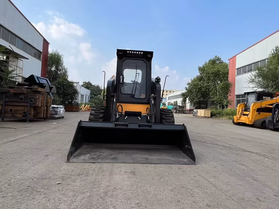 Lonking 1.2ton Skid Steer Loader with Snow Sweeper Cdm312